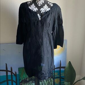 Ivy Jane Elegant Black Long Sleeve Dress